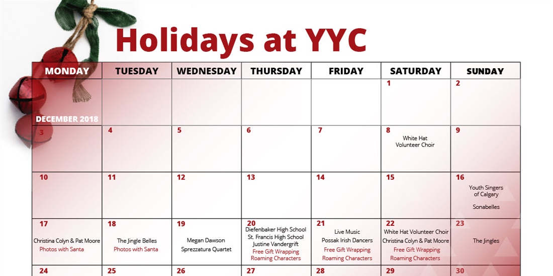 Holidays at YYC