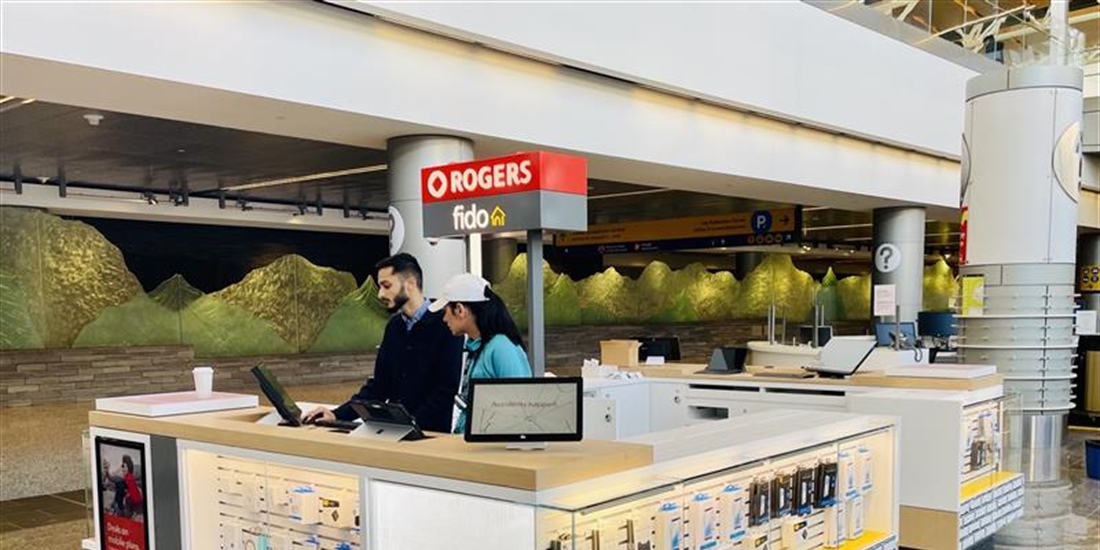 YYC Welcomes Rogers/Fido kiosk to International Arrivals