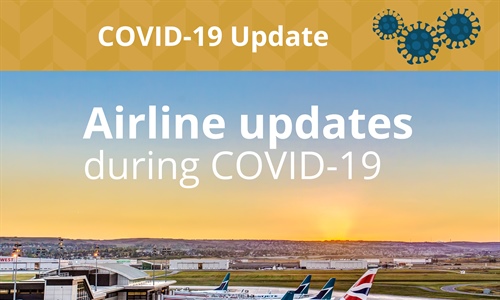 Airline updates during COVID-19