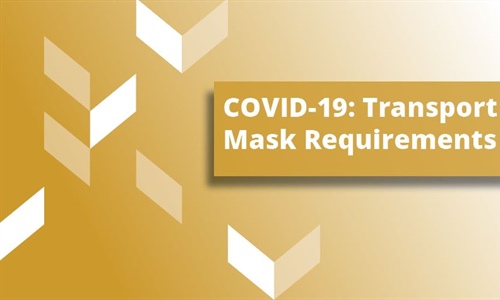 Masks requirements for guests and airport staff