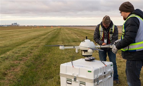 There’s a drone for that: West airfield pavement evaluation underway