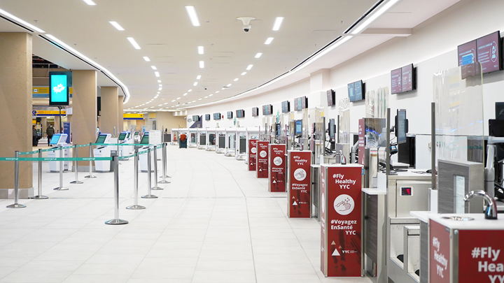 WestJet has a new (check-in) home at YYC