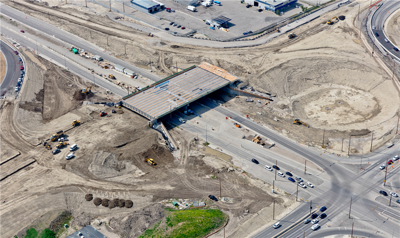 Barlow Trail N.E. bridge concrete pour July 28 and Aug. 4