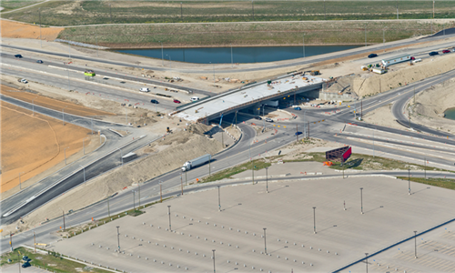 The 19 St. Airport Tr. Interchange partially opens Oct. 18.